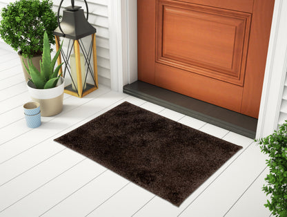 Luxury Cushlon Drylon Foot Mats Small - Dark Brown