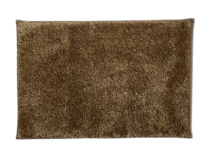 Plush Feel Honey Beige Drylon Small Foot Mat - Luxury Cushlon By Spaces