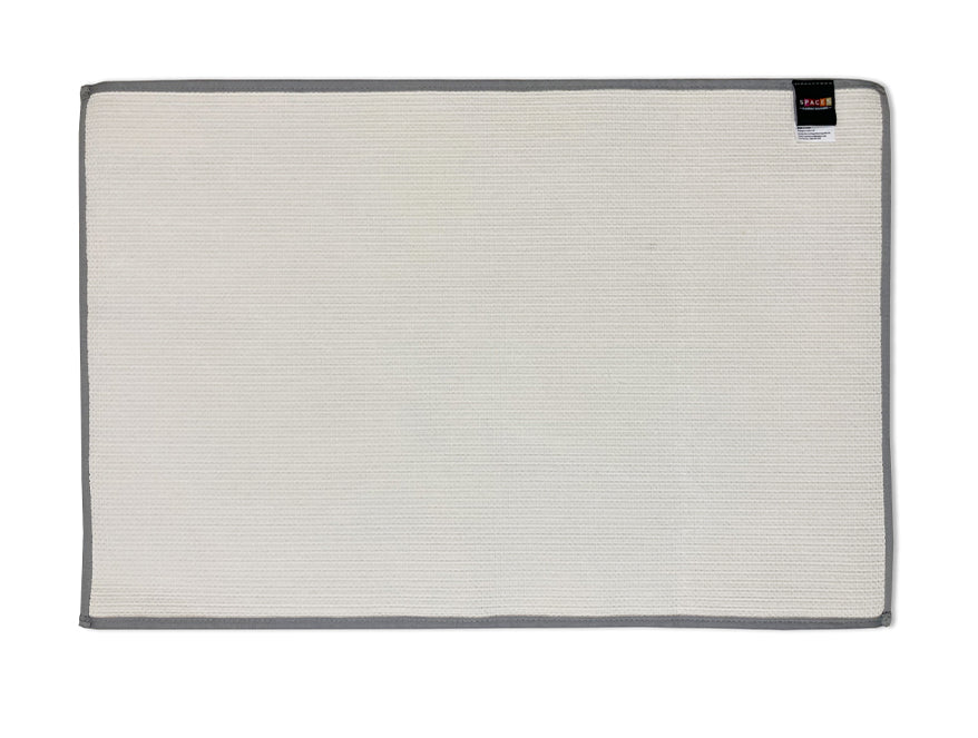 Plush Feel Grey Drylon Large Bath Mat - Luxury Cushlon By Spaces