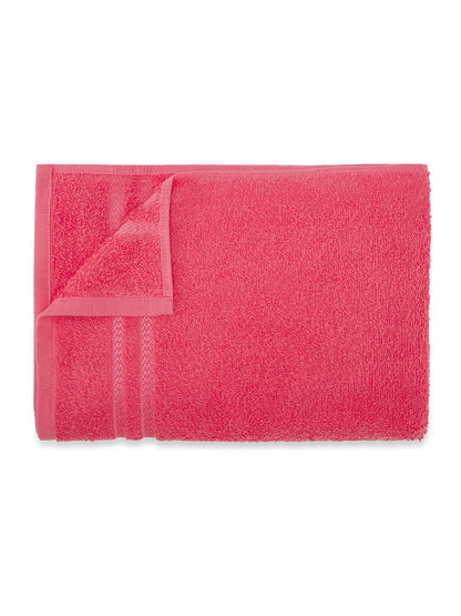 Solid Coral 100% Cotton Quick Absorbent Bath Towel - Quik Dry By Welspun