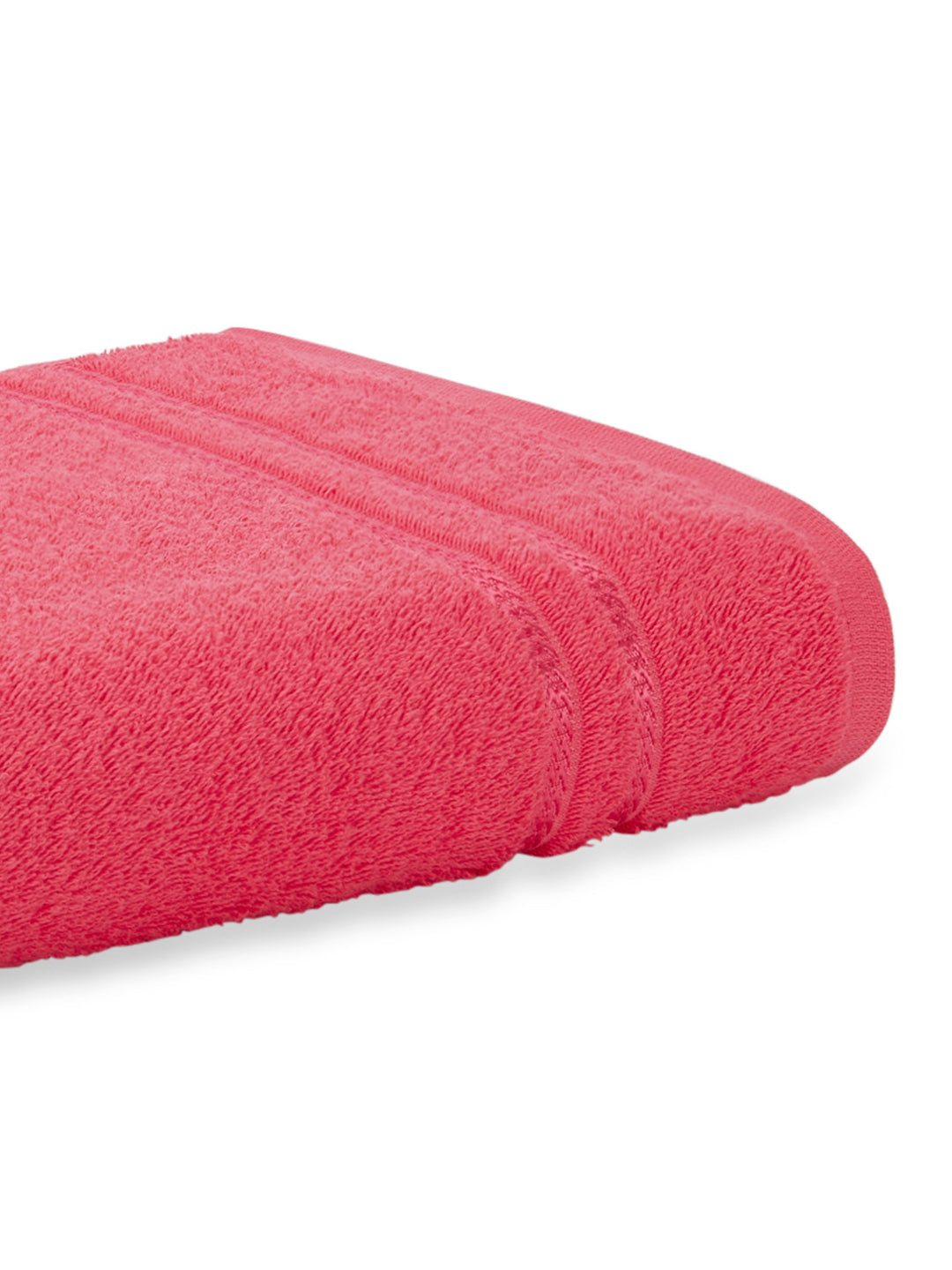 Solid Coral 100% Cotton Quick Absorbent Bath Towel - Quik Dry By Welspun