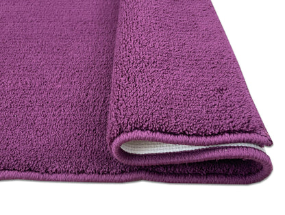 Anti Skid Bordeaux Drylon Small Bath Mat - Raang By Welspun