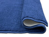 Anti Skid Navy Blue Drylon Small Bath Mat - Raang By Welspun