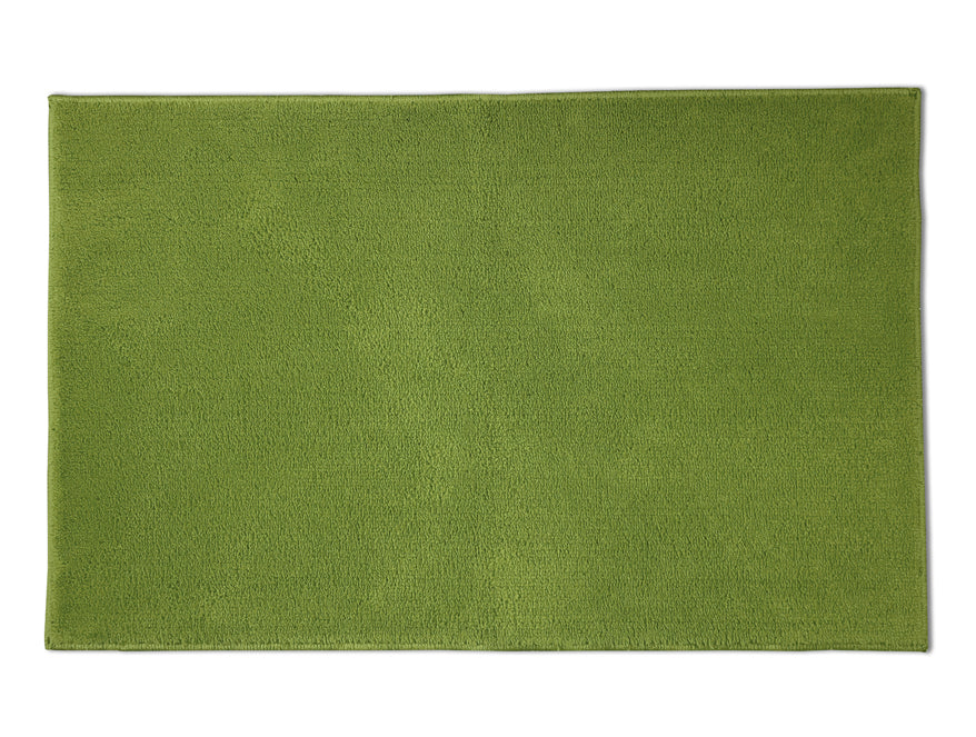 Anti Skid Green Drylon Small Bath Mat - Raang By Welspun