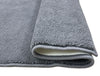 Anti Skid Gunmental Grey Drylon Small Bath Mat - Raang By Welspun