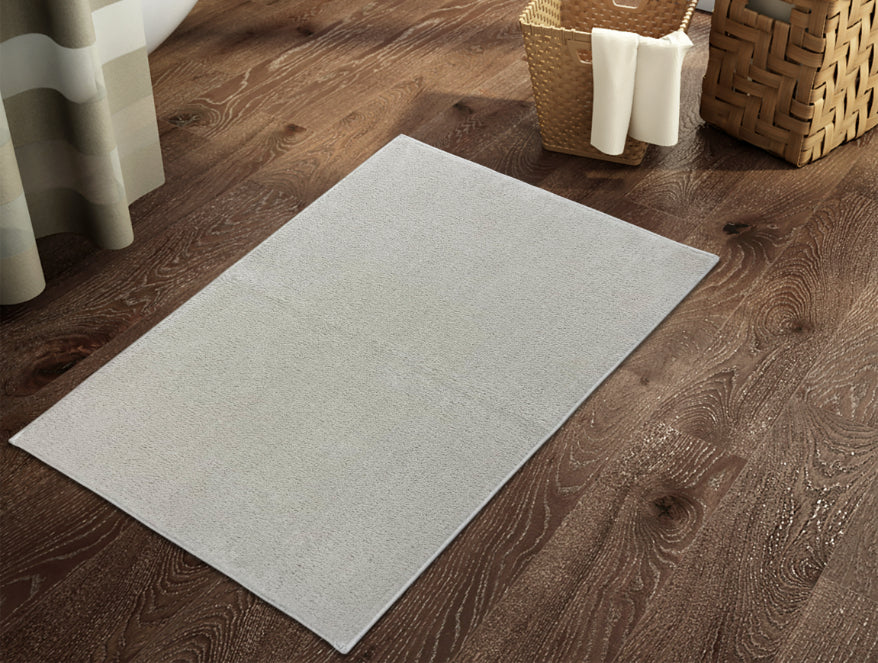 Anti Skid Linen Drylon Large Bath Mat - Raang By Welspun