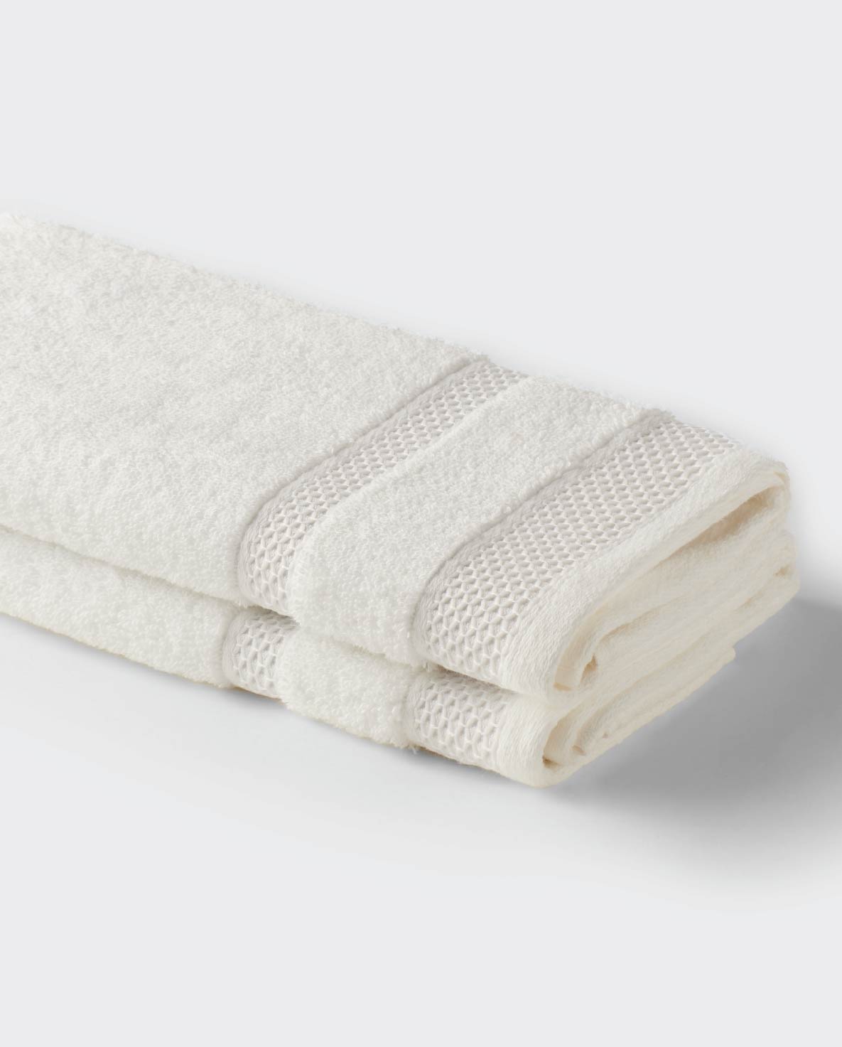 White 2 Piece Hygro Cotton Hand Towel - Hygro By Spaces