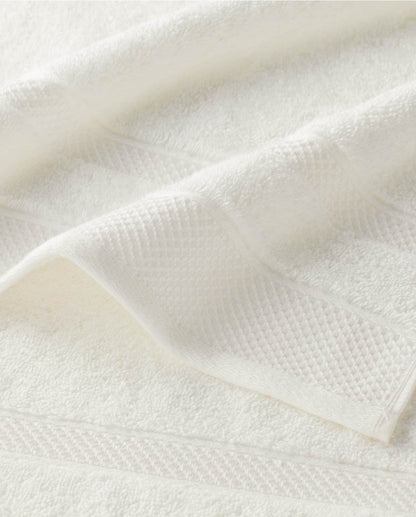 White 2 Piece Hygro Cotton Hand Towel - Hygro By Spaces