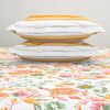 Floral Coral 100% Cotton Double Bedsheet - Atrium By Spaces