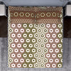 Geometric Brown 100% Cotton Double Bedsheet - Atrium By Spaces