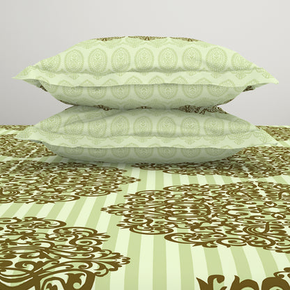 Atrium by Spaces: Floral Green Double Bedsheet