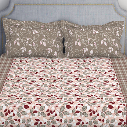 Atrium by Spaces: Floral Dark Yellow Cotton Bedsheet