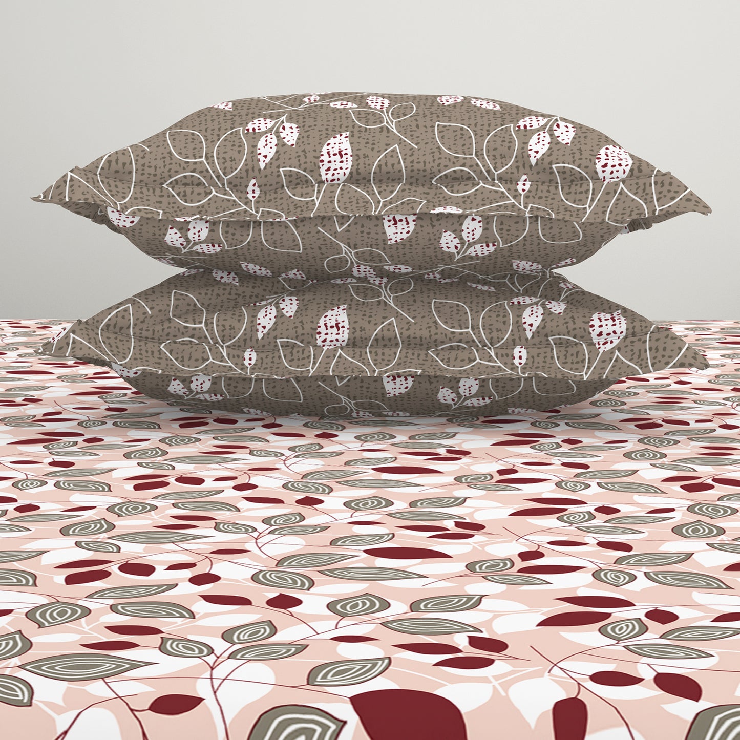 Atrium by Spaces: Floral Dark Yellow Cotton Bedsheet