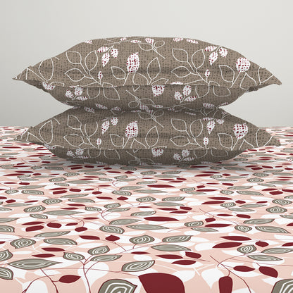 Atrium by Spaces: Floral Dark Yellow Cotton Bedsheet