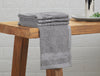 Gunmetal Grey 100% Cotton Face Towel - Welspun Anti Bacterial