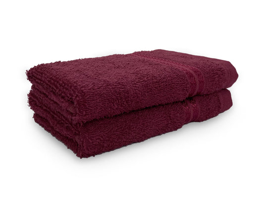 Berry-Dark Red 2 Piece 100% Cotton Hand Towel - Welspun Anti Bacterial By Welspun