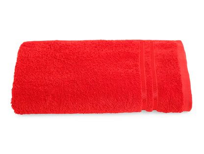 True Red  100% Cotton Large Towel - Quik Dry By Welspun