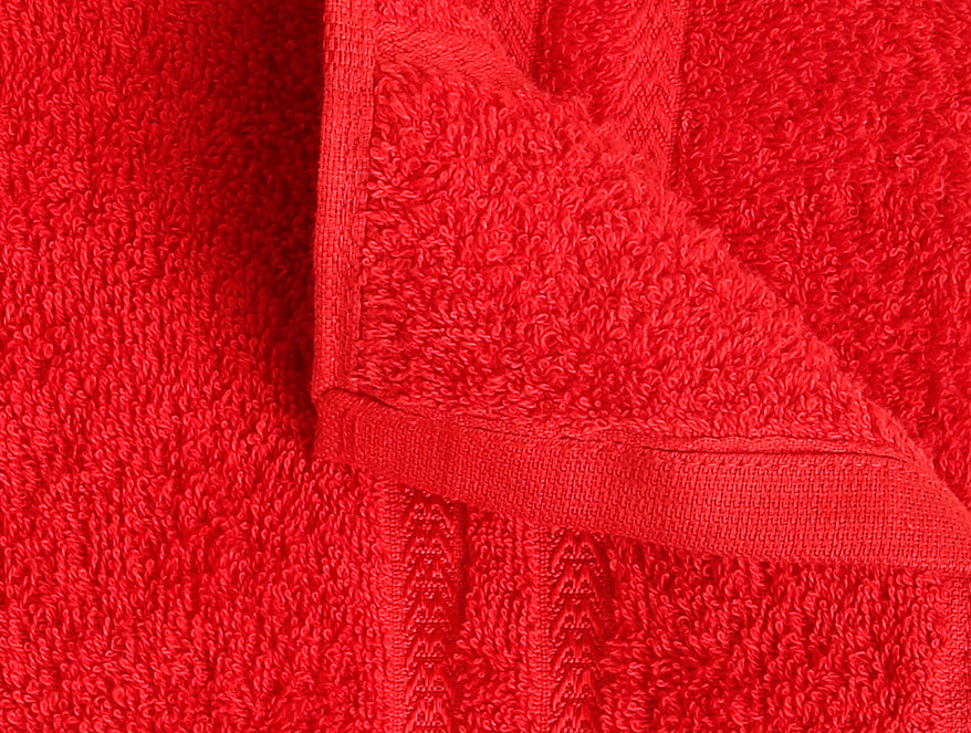 True Red  100% Cotton Large Towel - Quik Dry By Welspun