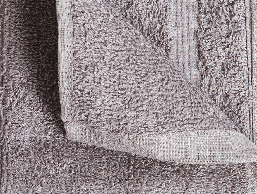 Grey 4 Piece 100% Cotton Towel Combo Set - Moments By Welspun