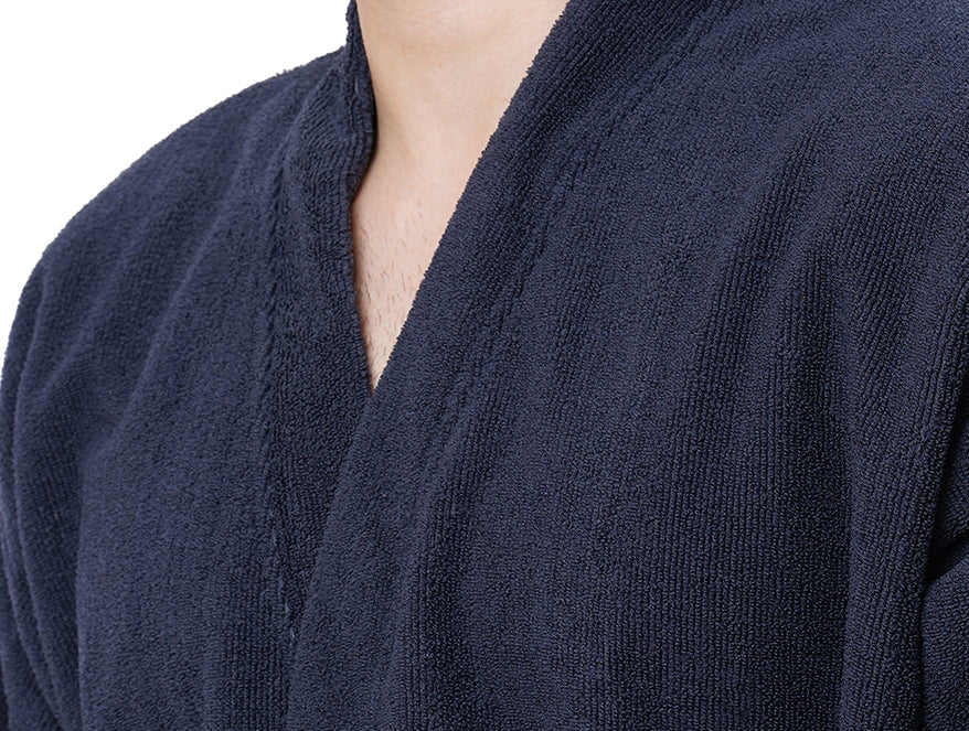 Supersoft Dark Grey Medium Bath Robe - Dew By Welspun