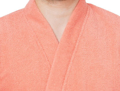 Supersoft Peach Medium Bath Robe - Dew By Welspun