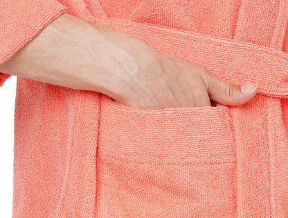 Supersoft Peach Medium Bath Robe - Dew By Welspun