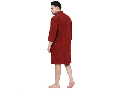 Supersoft Dark Brown Medium Bath Robe - Dew By Welspun