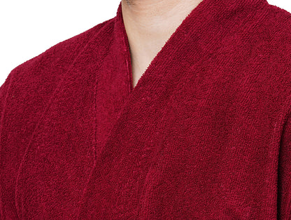 Supersoft Red Wine Medium Bath Robe - Dew By Welspun