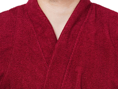 Supersoft Red Wine Medium Bath Robe - Dew By Welspun