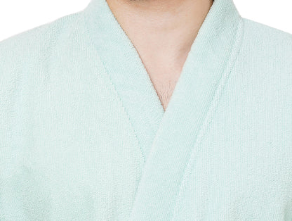 Mint-Light Green  100% Cotton Bath Robe - Welspun Dew By Welspun