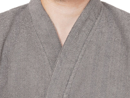 Supersoft Light Grey Large Bath Robe - Dew By Welspun