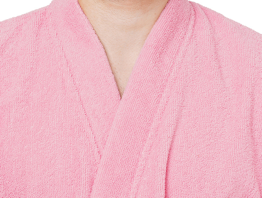 Supersoft Candy Pink Large Bath Robe - Dew By Welspun