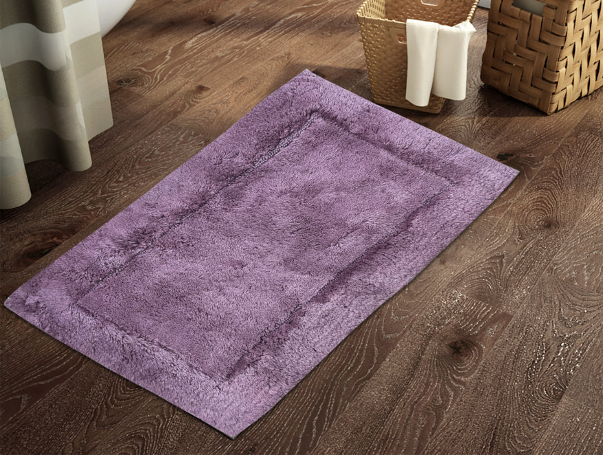 Dries You Quicker Lilac Hygro Cotton Large Bath Mat - Hygro By Spaces