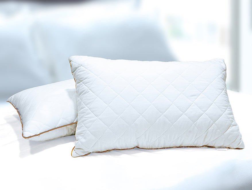 Solid White Quilted Pillows (Pack of 2) by Spaces