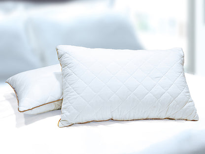 Solid White Quilted Pillows (Pack of 2) by Spaces