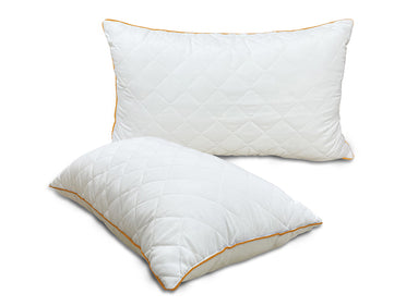 Solid White Quilted Pillows (Pack of 2) by Spaces