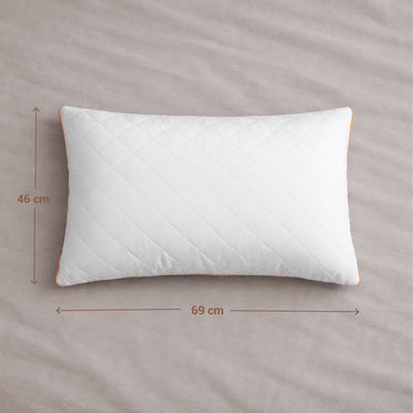 Solid White Quilted Pillows (Pack of 2) by Spaces