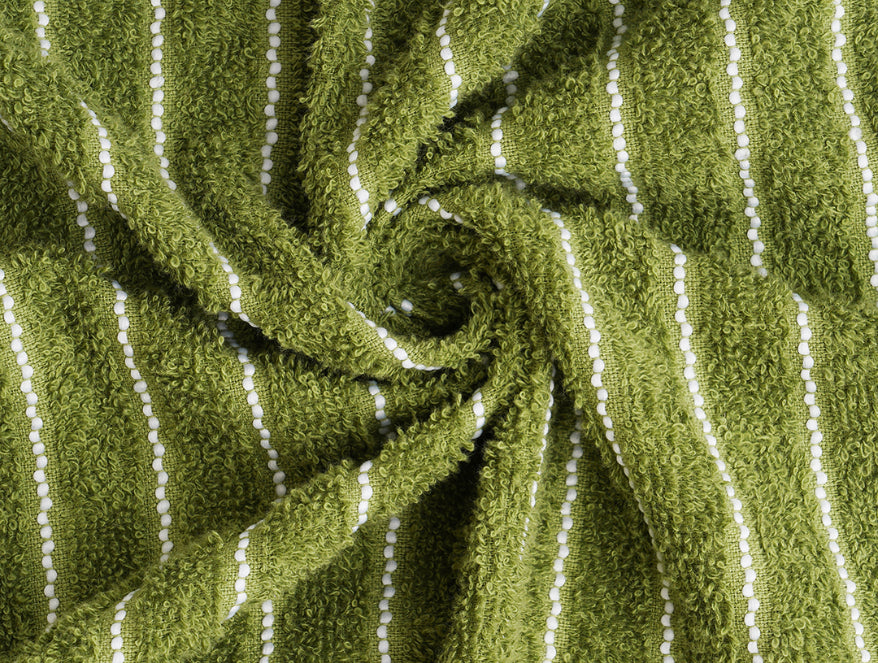 Apple Green 100% Cotton Bath Towel - 2-In-1 By Welspun