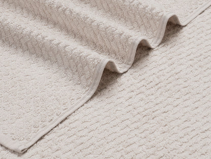 White Sand - Light Grey 100% Cotton Bath Towel - Genesis By Spaces