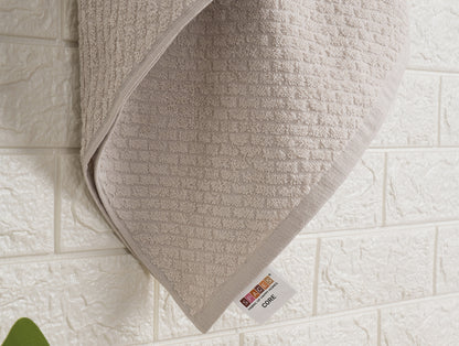 White Sand - Light Grey 100% Cotton Bath Towel - Genesis By Spaces