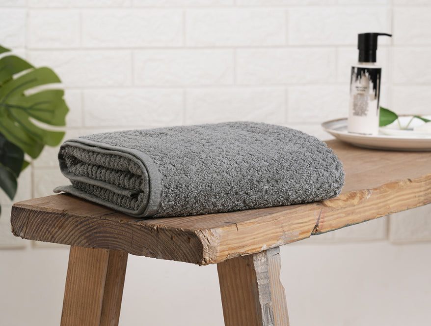 Ultimate Grey - Grey 100% Cotton Bath Towel - Genesis By Spaces