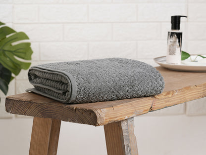 Ultimate Grey - Grey 100% Cotton Bath Towel - Genesis By Spaces