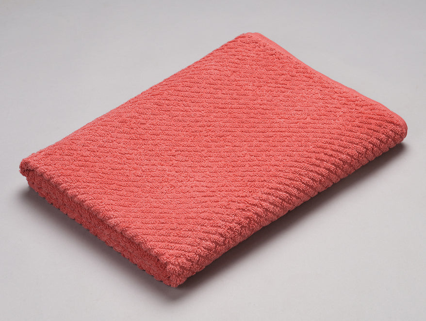 Spiced Coral - Dark Orange 100% Cotton Bath Towel - Genesis By Spaces