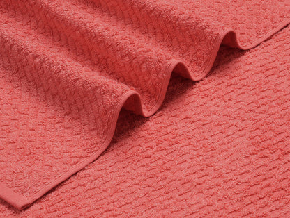 Spiced Coral - Dark Orange 100% Cotton Bath Towel - Genesis By Spaces
