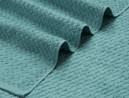 Dusty Turquoise - Aqua 100% Cotton Bath Towel - Genesis By Spaces