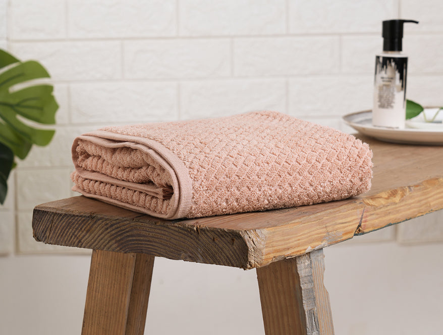 Rose Cloud - Blush 100% Cotton Bath Towel - Genesis By Spaces