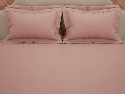 Solid Blush Solid King Size Bedsheet - Eminence By Spaces