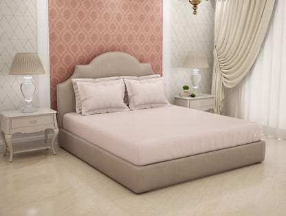 Solid Mauve Chalk Solid King Size Bedsheet - Eminence By Spaces