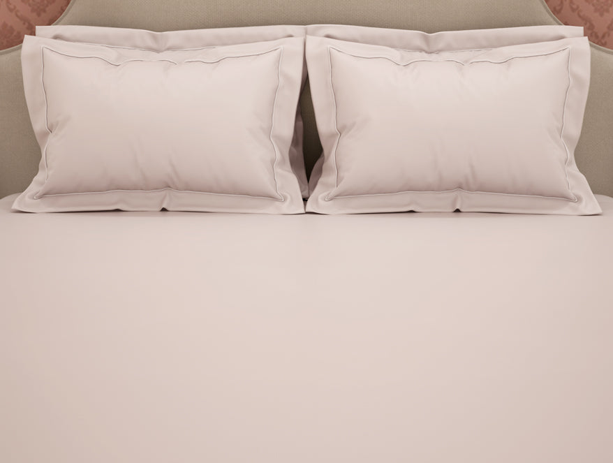 Solid Mauve Chalk Solid King Size Bedsheet - Eminence By Spaces