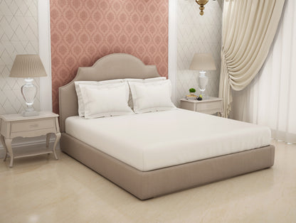 Solid White Solid King Size Bedsheet - Eminence By Spaces